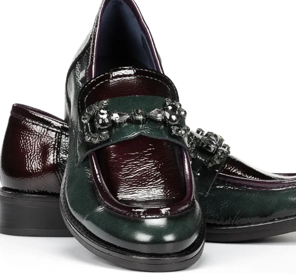 Online Fluchos HARVARD D9118 Mocasín Verde