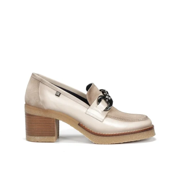 Clearance Fluchos OPRAH D9193 Mocasín Taupe