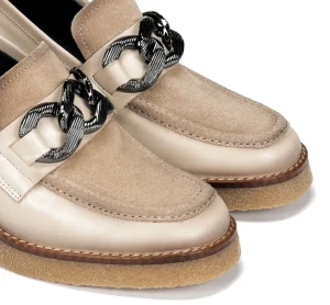 Clearance Fluchos OPRAH D9193 Mocasín Taupe