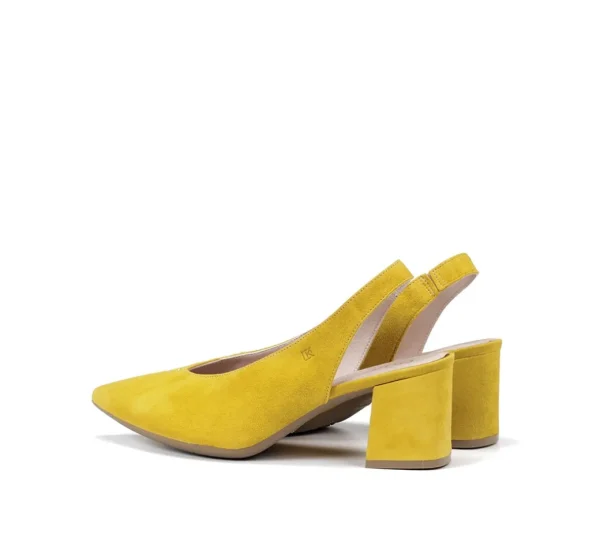 Hot Fluchos SOFI D7806 ZapatodeTacón Amarillo